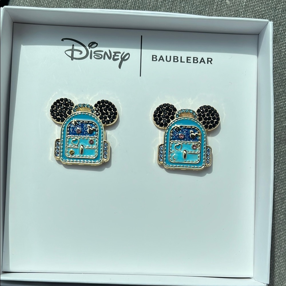 BaubleBar Holographic Mickey Mouse Earrings
